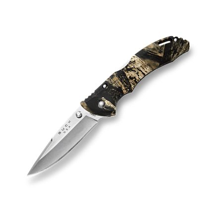 Buck Bantam BLW Mossy Oak Camo Handle w/StoneWash Blade 