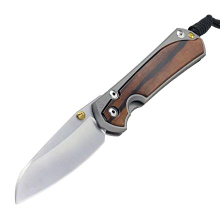 Chris Reeve Large Sebenza 31 Macassar Ebony Wood Inlay w/StoneWashed Insingo Blade