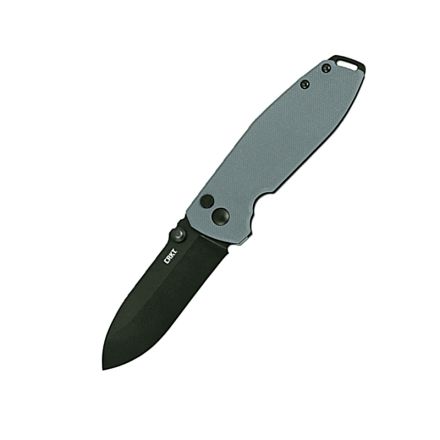 CRKT Squid Button Lock XM Grey G10 Handle w/Black Oxide D2 Blade Finish