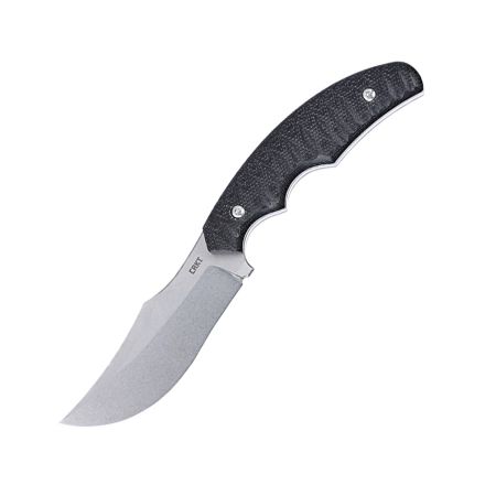 CRKT Burrower Black Burlap Micarta Handle w/StoneWash D2 Blade Finish