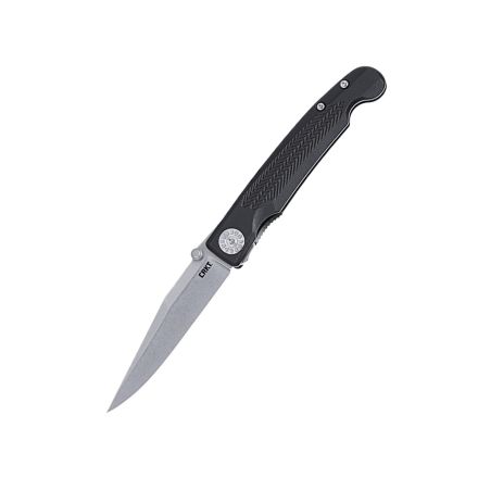 CRKT Fidus Liner Lock Black GRN Handle w/StoneWash Blade Finish