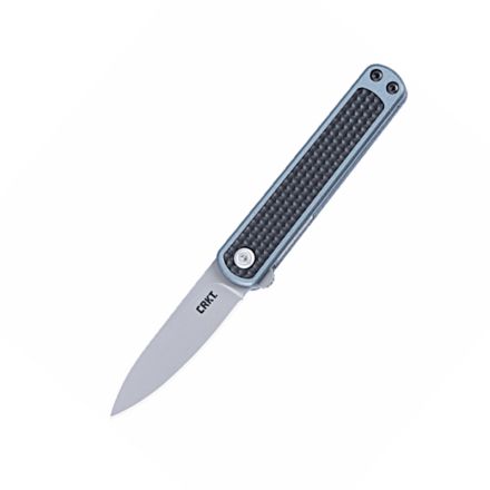 CRKT Pup Black & Blue GRN Handle w/Bead Blasted Blade