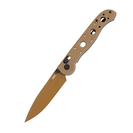 CRKT M16-03XD Spear Point Crossbar Lock Desert Tan Grivory Handle w/Tan EDP D2 Blade Finish
