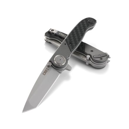 CRKT-M40-02 Tanto Flipper Deadbolt Lock w/Bead Blast Blade