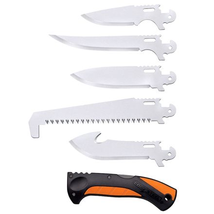 Cold Steel Click-N-Cut MAX 5 Pc Hunting Kit w/Belt Case 