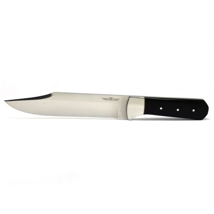 Anton De Beer Large Utility/Hunter Black Ivory Wood Handle w/Stainless Steel Bolsters