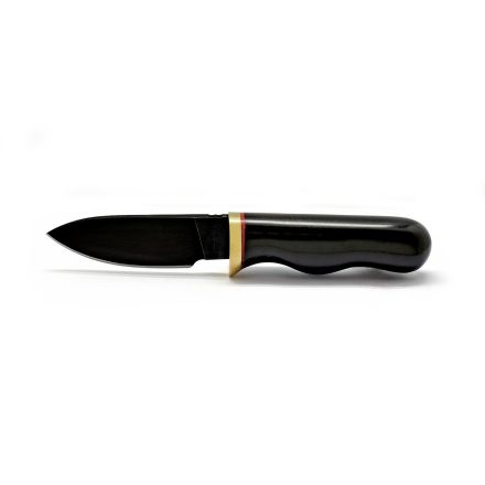 Charl Marais Hot Black Forged Small Skinner w/Stink Wood Handle