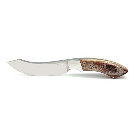 Andries Olivier Hunter/Skinner Giraffe Bone Handle w/Stainless Bolster