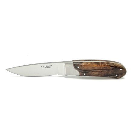 Cedric Pannell Medium Drop Point Hunter w/Wild Olive Wood Handle