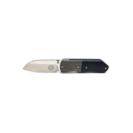 Lourens Prinsloo LL Folder African Blackwood Handle w/Carbon Fiber Bolster