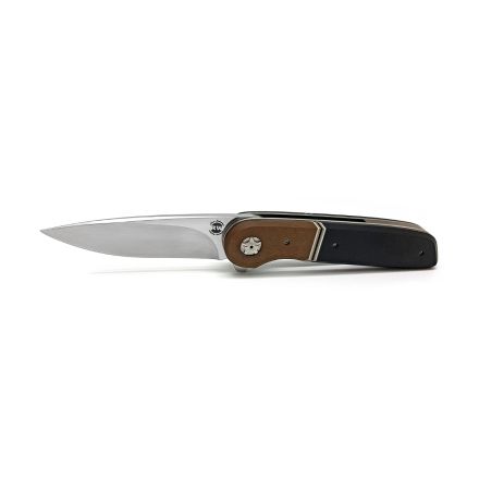 Jaco Schoeman LL Flipper Black & Brown Richlite Handle