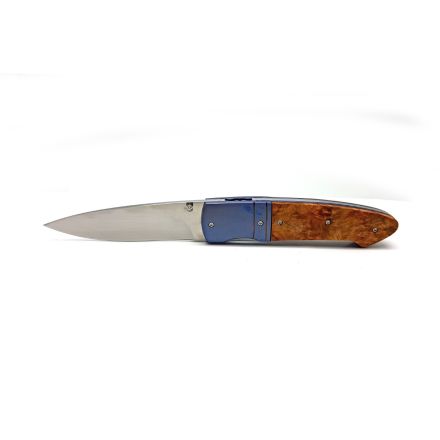 Ettienne Vorster Large Utility Folder w/Buck Eye Burl Handle