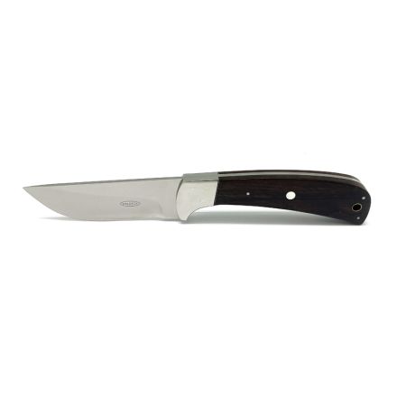 Des Waldeck Straight Back Hunter Tamboti Wood w/Stainless Steel Bolster