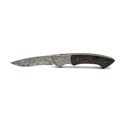 John Wilmot Folder - Carbon Fiber w/Swedish Stainless DamaSteel Blade