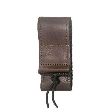 Edge Knife Belt Pouch Brown Leather Large w/Hook and Loop Fastener