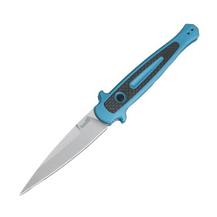 Kershaw Launch 8 Stiletto Automatic Aluminium Teal w/StoneWashed Finish