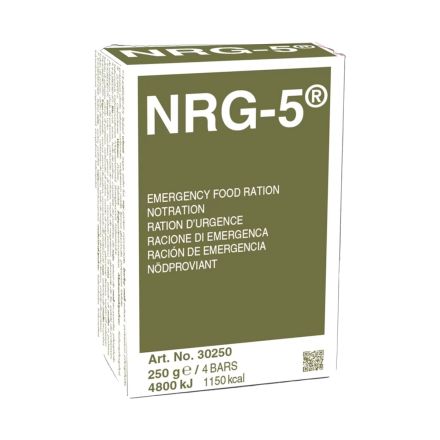 NRG-5 Emergency Food Rations 250 g - 4 Bars