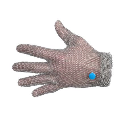 Wilcoflex Chainmail Glove Short Cuff - Left Hand Large 9-91/2 Blue
