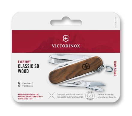 Victorinox Classic SD Wood 58mm - Blister           