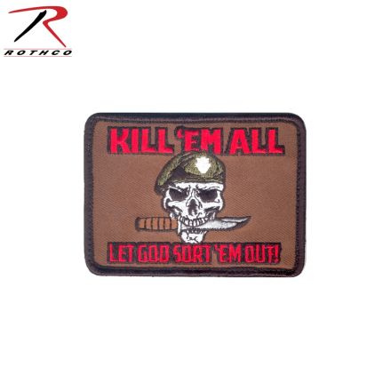 Embroidered Morale Patch - Kill 'Em All Let God Sort 'Em Out 3.5