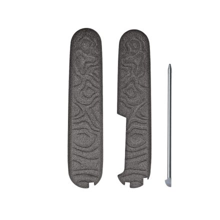 3D Nylon Printed Handles Scale Set - Topo For 91mm Swiss Army Pocket Knives Plus Ball Pen