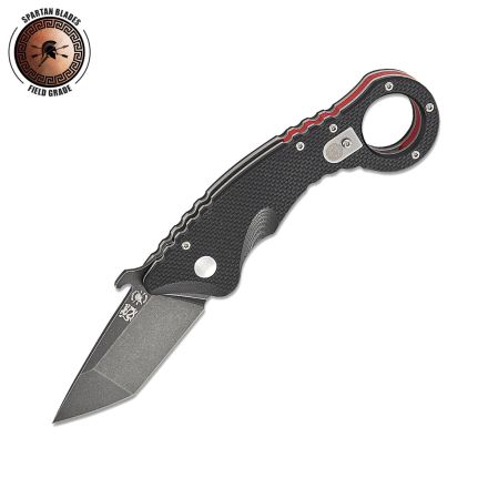 Spartan Shoto Black G10 Handle w/BlackWash Satin Black Ti/Nitride Coating