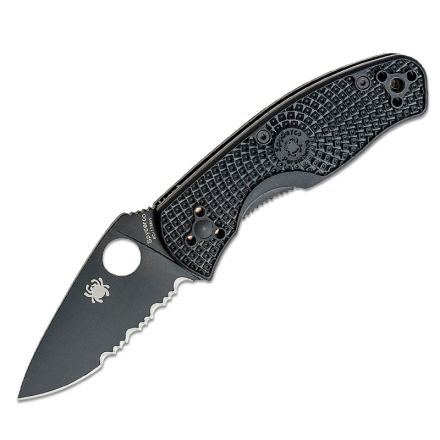 Spyderco Persistence Lightweight Black FRN Handle w/Black ComboEdge Blade