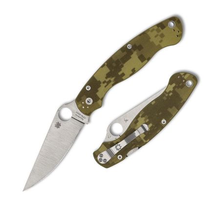 Spyderco Military 2 Compression Lock Digital Camo G10 w/Satin Finish Blade