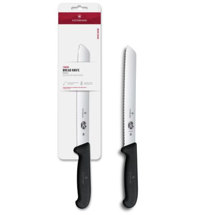 Victorinox Fibrox Bread Knife Black - 21cm Blister 