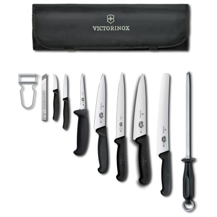 Victorinox Chef’s Knife Roll Starter Set w/10 Pieces