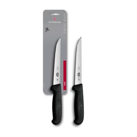 Victorinox Fibrox Boning Knife Black- 15cm Blister 