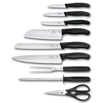 Sharp Edge Victorinox Swiss Classic Cutlery 9 Piece Knife Block Set