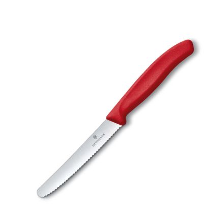 Victorinox Swiss Classic Tomato and Table Knife Serrated Red - 11cm