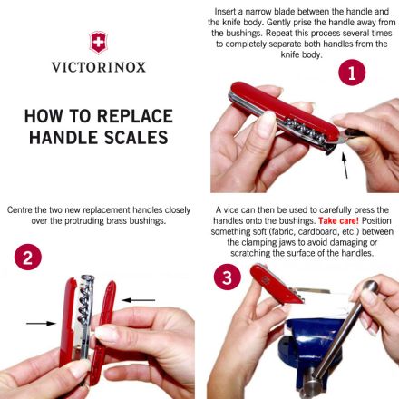 Sharp Edge Victorinox Red Grip Handle Scale Set For 111mm Swiss